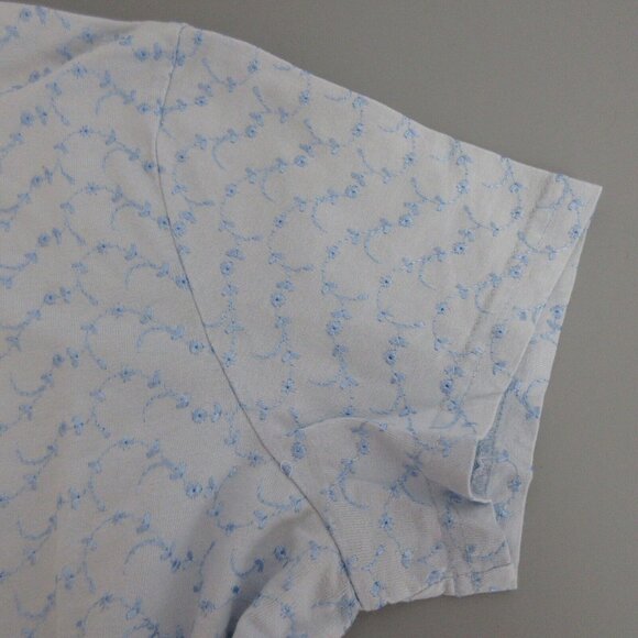 Croft & Barrow T-Shirt Sz Petite Medium Round Neck Short Sleeve Embroidered Tee - Picture 6 of 7